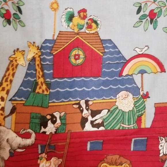 NWOT Noah's Ark Square Pillow Case/Cover - Picture 6 of 8